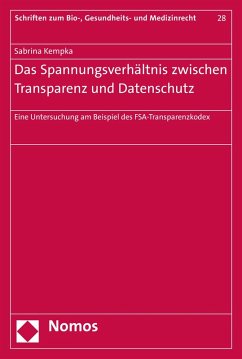 Cover Das Spannungsverhältnis zwischen Transparenz und Datenschutz (eBook, PDF)