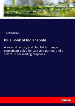 Blue Book of Indianapolis - Anonym