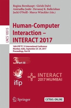 Human-Computer Interaction ¿ INTERACT 2017