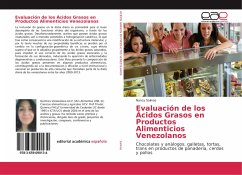Evaluación de los Ácidos Grasos en Productos Alimenticios Venezolanos