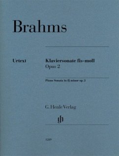 Klaviersonate fis-moll op. 2, Klavier zu zwei Händen - Johannes Brahms - Klaviersonate fis-moll op. 2