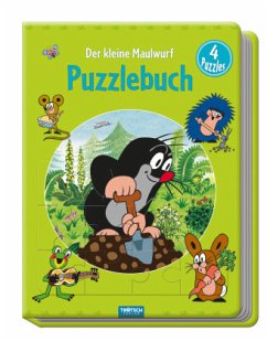 Puzzlebuch Der kleine Maulwurf, 4 Puzzles: Beschäftigungsbuch Entdeckerbuch Puzzlebuch
