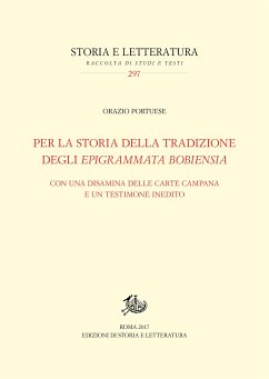 Per la storia della tradizione degli Epigrammata Bobiensia (eBook, PDF) - Portuese, Orazio