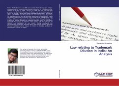Law relating to Trademark Dilution in India: An Analysis