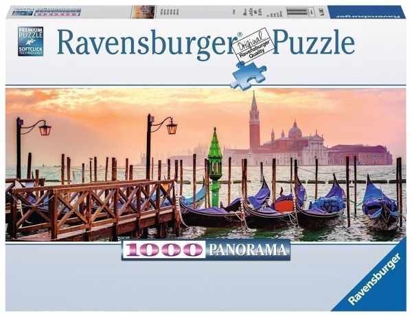 Ravensburger 15082 - Gondeln in Venedig, Panorama-Puzzle, 1000 Teile - Bei  bücher.de immer portofrei