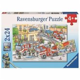 Ravensburger Kinderpuzzle - 07814 Helden im Einsatz - Puzzle für Kinder ab 4 Jahren, mit 2x24 Teilen