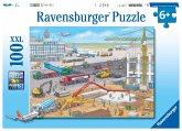Ravensburger Kinderpuzzle - 10624 Baustelle am Flughafen - Puzzle für Kinder ab 6 Jahren, mit 100 Teilen im XXL-Format