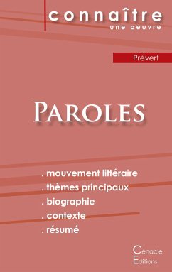 Fiche de lecture Paroles de Prévert (Analyse littéraire de référence et résumé complet)