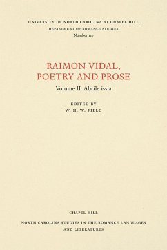 Cover Raimon Vidal, Poetry and Prose