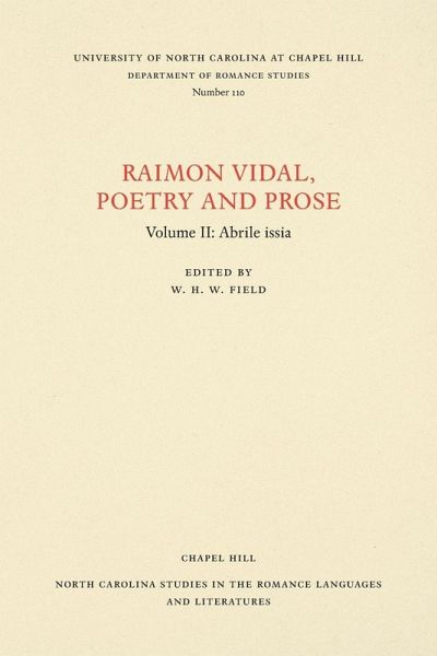 Raimon Vidal, Poetry and Prose