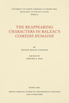 The Reappearing Characters in Balzac's Comédie Humaine - Canfield, Arthur Graves