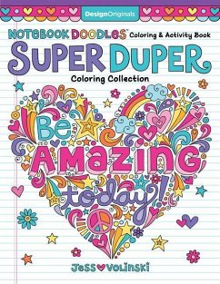 Notebook Doodles Super Duper Coloring & Activity Book: With Color-Your-Own Stickers! - Volinski, Jess