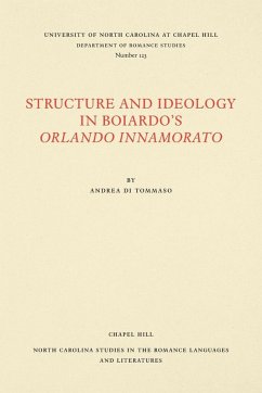 Structure and Ideology in Boiardo's Orlando Innamorato - Di Tommaso, Andrea