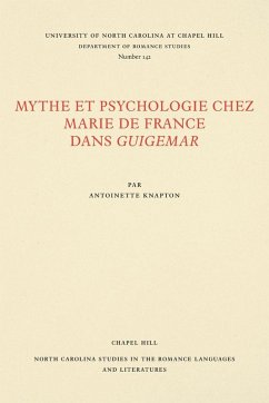 Cover Mythe et Psychologie chez Marie de France dans Guigemar