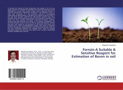 Ferroin-A Suitable & Sensitive Reagent for Estimation of Boron in soil