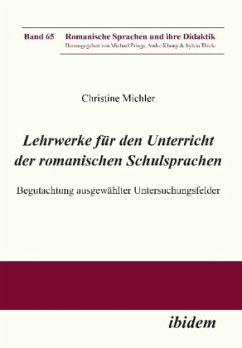 Lehrwerke für den Unterricht der romanischen Schulsprachen - Michler, Christine