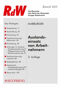 Auslandseinsatz von Arbeitnehmern (eBook, ePUB) - Marburger, Horst