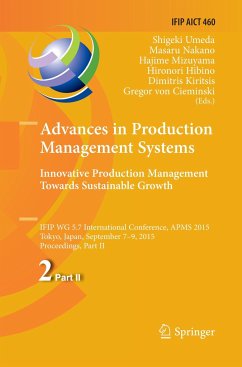 Advances in Production Management Systems: Innovative Production Management Towards Sustainable Growth