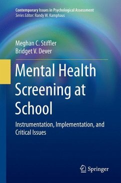 Mental Health Screening at School - Stiffler, Meghan C.;Dever, Bridget V.