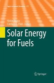 Solar Energy for Fuels Solar Energy for Fuels