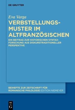 Cover Verbstellungsmuster im Altfranzösischen (eBook, PDF)
