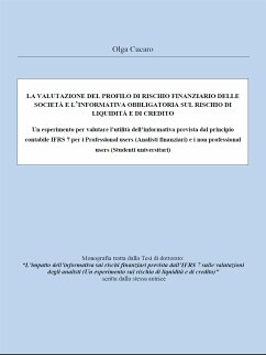 La valutazione del profilo di rischio finanziario delle società e l'informativa obbligatoria sul rischio di liquidità e di credito (fixed-layout eBook, ePUB) - Cucaro, Olga