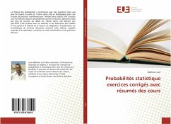 Probabilités statistique exercices corrigés avec résumés des cours - Lani, Abdnour