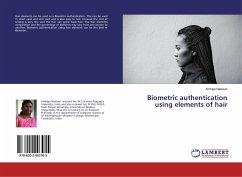Biometric authentication using elements of hair