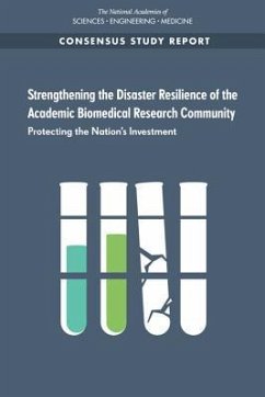 Strengthening the Disaster Resilience of the Academic Biomedical Research Community - National Academies of Sciences Engineering and Medicine; Division On Earth And Life Studies; Health And Medicine Division; Institute For Laboratory Animal Research; Board On Earth Sciences And Resources; Board On Health Sciences Policy; Committee on Strengthening the Disaster Resilience of Academic Research Communities