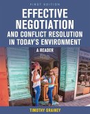 Effective Negotiation and Conflict Resolution in Today's Environment