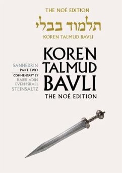 Koren Talmud Bavli Noe Edition: Volume 30: Sanhedrin Part 2, Hebrew/English, Large, Color Edition - Steinsaltz, Adin