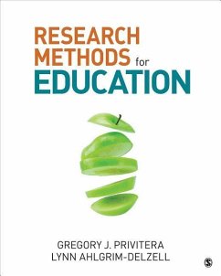 Research Methods for Education - Privitera, Gregory J; Ahlgrim-Delzell, Lynn