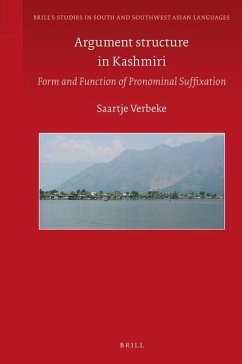 Argument Structure in Kashmiri - Verbeke, Saartje