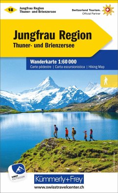 Kümmerly+Frey Wanderkarte 18 Jungfrau Region 1:60.000