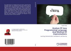 Analyze Of Java Programming Language And Method Of Improvisations
