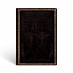 Paperblanks   Black Moroccan   Old Leather Collection   Softcover Flexi   Midi   Lined   176 Pg   100 GSM