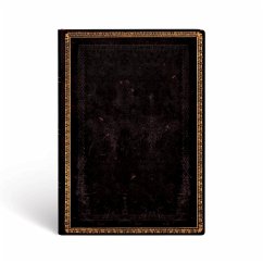Cover Paperblanks   Black Moroccan   Old Leather Collection   Softcover Flexi   Midi   Lined   176 Pg   100 GSM
