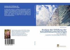 Analyse der Erfüllung der Solvabilitätsanforderungen - Neumayer, Elena
