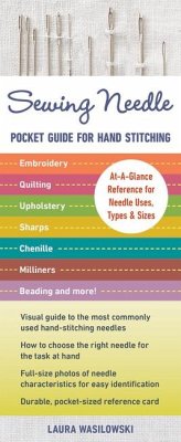 Sewing Needle Pocket Guide for Hand Stitching: At-A-Glance Reference for Needle Uses, Types & Sizes - Embroidery, Quilting, Upholstery, Sharps, Chenil - Wasilowki, Laura