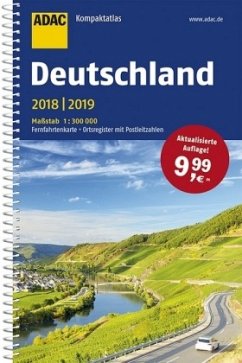 ADAC Kompaktatlas Deutschland 2018/2019 1:300 000