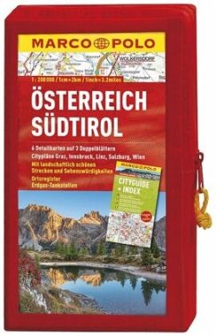 MARCO POLO Kartenset Österreich, Südtirol 1:200 000, 3 Doppelblätter