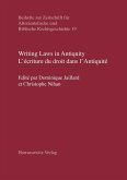 Writing Laws in Antiquity. L'écriture du droit dans l'Antiquité (eBook, PDF)