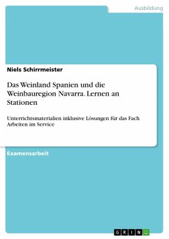 Das Weinland Spanien und die Weinbauregion Navarra. Lernen an Stationen - Schirrmeister, Niels