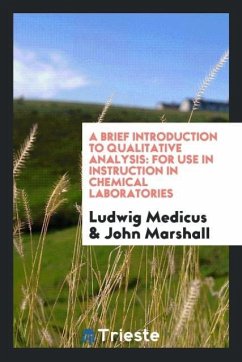 A brief introduction to qualitative analysis - Medicus, Ludwig; Marshall, John