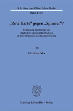 »Rote Karte« gegen »Spinner«? - Eder, Christian