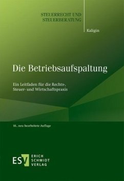 Cover Die Betriebsaufspaltung