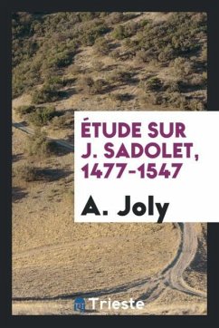 Cover Étude sur J. Sadolet, 1477-1547