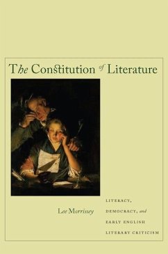 The Constitution of Literature - Morrissey, Lee