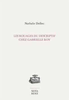 Cover Les rouages du descriptif chez Gabrielle Roy (eBook, PDF)