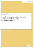 Gewährleistungsansprüche deutscher Autokäufer am Beispiel des VW-Abgasskandals (eBook, PDF)